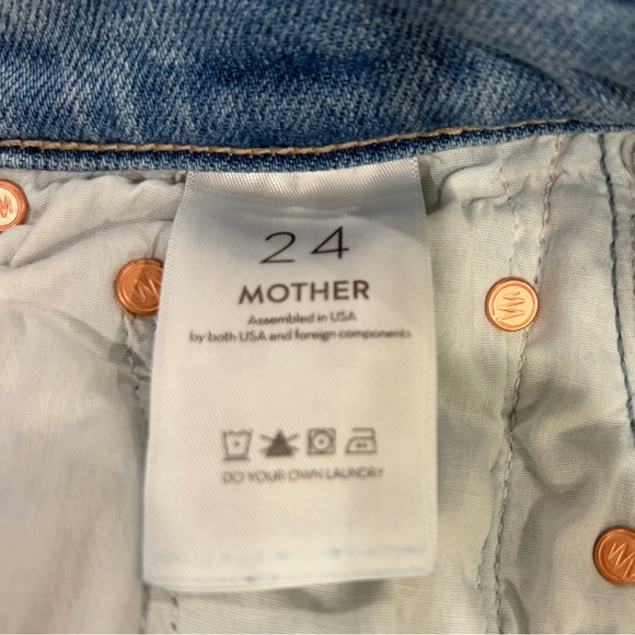 MOTHER Weekender Mid-Rise Flare Ankle Jeans -Size 24 - Picture 10 of 12
